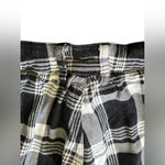American Bazi Black and white plaid cotton pants size large Photo 2