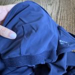 Athleta  Womens Navy Blue Ruched Square Neck One Piece Swim Suit Size Small Photo 6