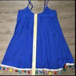 Judith March  Royal Blue Dress with Multicolor Tassels * Made in USA*  Slip 90s​​ Photo 5