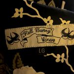 Hell Bunny Vixen's Natalia Rose Retro Rockabilly Swing Dress in Black/White.
L Black Size L Photo 5