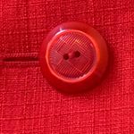 Le Suit  dress suit 8 Red 2 piece Blazer and Skirt 
Tailored and Lined. Photo 5