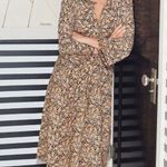 J.Crew NWT x Drake's A-line in Navy Giraffe Print Pull-on Skirt 4 Photo 5