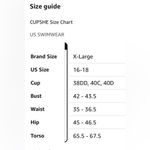 Cupshe  Women’s XL Bikini Bottom Ribbed Low Waisted Cheeky Bathing Suit NWT Photo 4