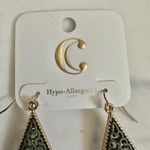 Charming Charlie green teardrop statement earrings Photo 4