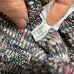 Madewell Rainbow Knit Puff Shoulder Crew Neck Sweater Womens S Boho Fall Cozy Photo 5