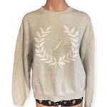 PINK - Victoria's Secret VS PINK Gray Medium Crested Logo Sweatshirt Photo 0