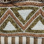 Antik Kraft  🌾 Chic Striped Beaded Tote Bag! ✨👜 Photo 2