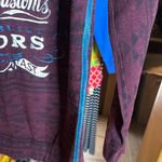 Affliction American Customs Motors Burgundy Aztec Graphic Long Sleeve Size Small Photo 5