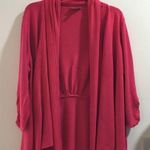 Avenue PLUS SIZE PINK CASCADE CARDIGAN Photo 0