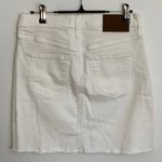 J.Crew  White‎ denim skirt size 0 Photo 2