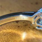 Natural Aquamarine Sterling Silver Heart Ring Size 7 Photo 6