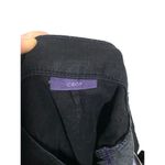 NYDJ Crop Black Pants Lift Tuck Technology Stretch Linen Tencel Spandex Blend 6 Photo 3