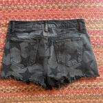 Material Girl BLACK DENIM DISTRESSED STAR SHORTS Photo 2