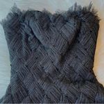 Tadashi Shoji black and silver corset strapless dress Photo 3