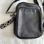 Michael Kors  Medium Leather Logo Tape Crossbody Bag Photo 1