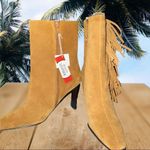 Predictions  Carmel suede fringe side ankle boots! NWT Photo 4