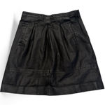 J.Crew Vintage  Black 100% Leather Mini Skirt Photo 0