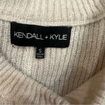 Kendall + Kylie Crew Neck Sweater Women’s Winter White Cream Cable Knit Slouchy Photo 1