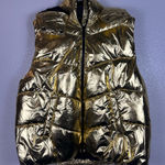 Gold Metallic Puffer Vest Size XXL Photo 0