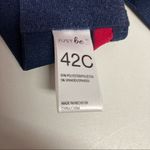 Just Be , Women’s Red and Blue Striped Bra,42C, NO WIRE, Adjustable Straps Photo 4