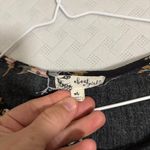 About A Girl  Boutique Black Floral Mock Wrap Cropped Blouse Size Medium 3/4 Photo 6