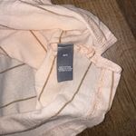 Aerie  Pink and Gold Boxy Crop Tee Photo 3