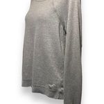 Hollister Wide Neck Sparkle Shimmer Long Sleeve Sweatshirt Gray Large Photo 2
