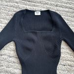 Abercrombie & Fitch Abercrombie and Fits square neck long sleeve black bodysuit Photo 0