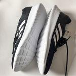 Adidas  Women’s QT Racer Cloud Foam Logo Black and White Sneakers Sz 6.5 Photo 4