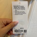 Lululemon NWT  Relaxed-Fit Cotton Jersey T-Shirt *Graphic Butter Cream - Size 4 Photo 2