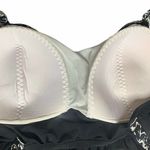 One Piece NEW Fresh Water  Removable Strap Skirted Swimsuit Slimming Black 30W Photo 8