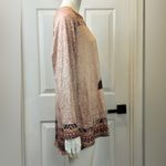 Indian Feather Western Graphic Print Brown T Photo 3