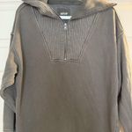 Aerie  Sun's Out Grey Quarter-Zip Sweatshirt Photo 1