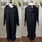 Joh Kylia Crepe Knit Dress with Hoodie Black $100 M Size M Photo 2