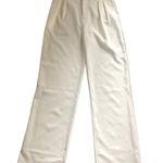 4th & Reckless High Waisted Trouser Pant Sz. 8 Ivory Pleated Pocked Wide Leg Photo 0