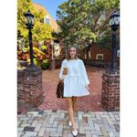 Free People  Eleanor Sweatshirt Dress in Grey Combo Size Small Photo 2