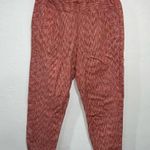 Anthropologie Brand Coral Red Longshore Size M Cotton High Rise Cropped Pants Photo 0