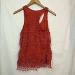 Urban Outfitters  TIKIRANI Crocheted Camisole Crochet Tank Top Lace Coral Red S Photo 7