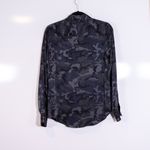 Equipment Women's Femme Camo Army Print Pattern Collared Button Down Blouse Army Photo 3