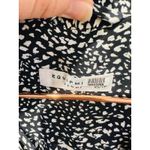 Equipment Black White 100% Silk Sleeveless V-Neckline Romper size Extra Small Photo 5