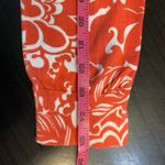 Jones New York Sport Coral White Floral Egyptian Cotton Cardigan Sweater XL Red Photo 10