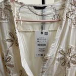 ZARA EMBROIDERED TEXTURED DRESS XS NWT Photo 5