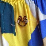 Maaji NEW Strapless Long Smocked Tiered Maxi Dress Floral Sunshine Print Size M Photo 5