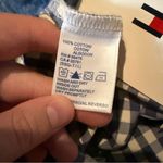 Tommy Hilfiger NWT Gingham Check Mini Skirt Women’s Size 12 Blue White Side Zip Photo 3