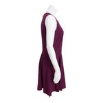 Rebecca Taylor Size 6 A-Line Sleeveless Suiting Circle Dress Sugar beet purple Photo 3