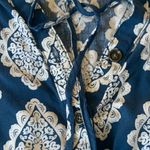 Matilda Jane  Romper Medium Blue and Pink Patterned Shorts Boho Photo 3