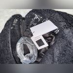 NEW NADINE MERABI Harriet Black Lace Bodice Wide Leg Jumspuit Sz 4 Photo 6