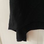 Soma Button Up Coverup Tunic Roll Tab Long Sleeve Black Gauze Gauzy Size XL Photo 2