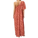 LoboRosa One Shoulder Puff Valeria Dress in Orange, Size M Orange Size M Photo 2