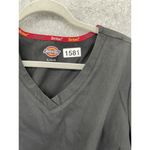 Dickies  Women's Scrub Top Shirt Short Sleeve V Neck Size Large Solid Black Photo 5
